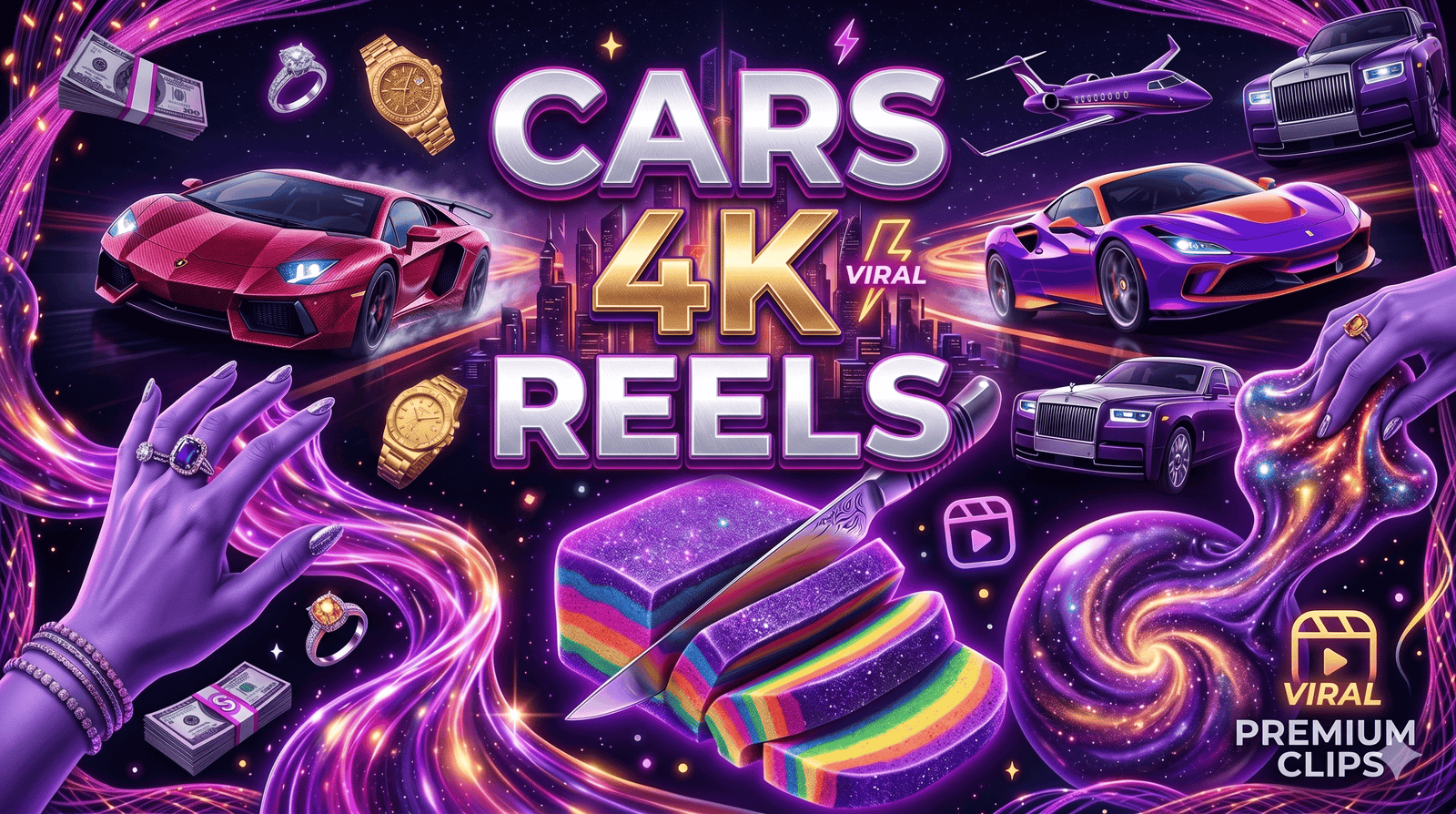 2500+ Cars 4K Reels Pack